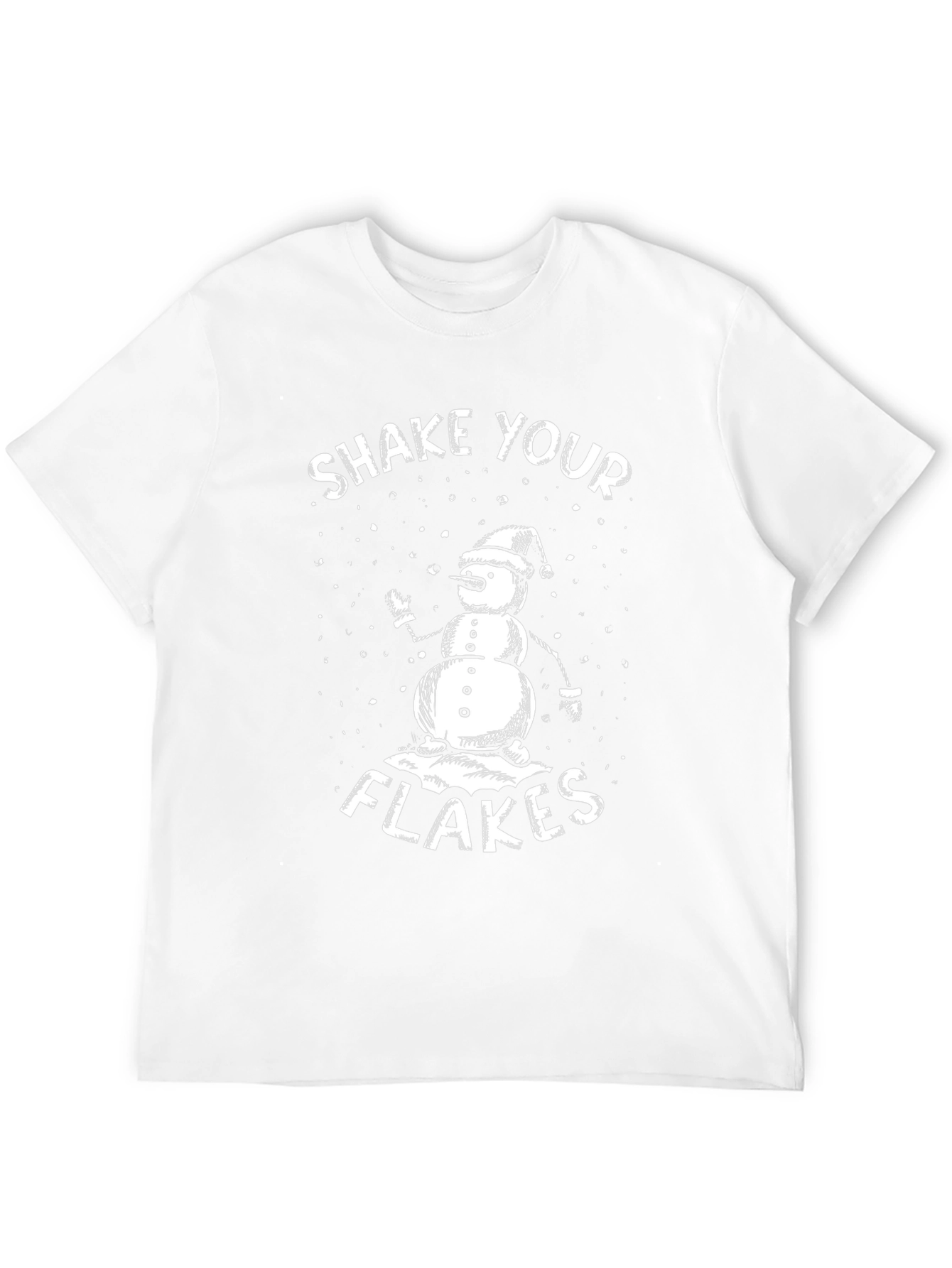 Shake Your Flakes T-Shirt - Funny Snowman Graphic Tee