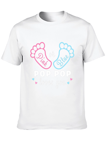 Pop Pop Loves You Gender Reveal T-Shirt