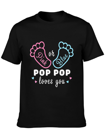 Pop Pop Loves You Gender Reveal T-Shirt