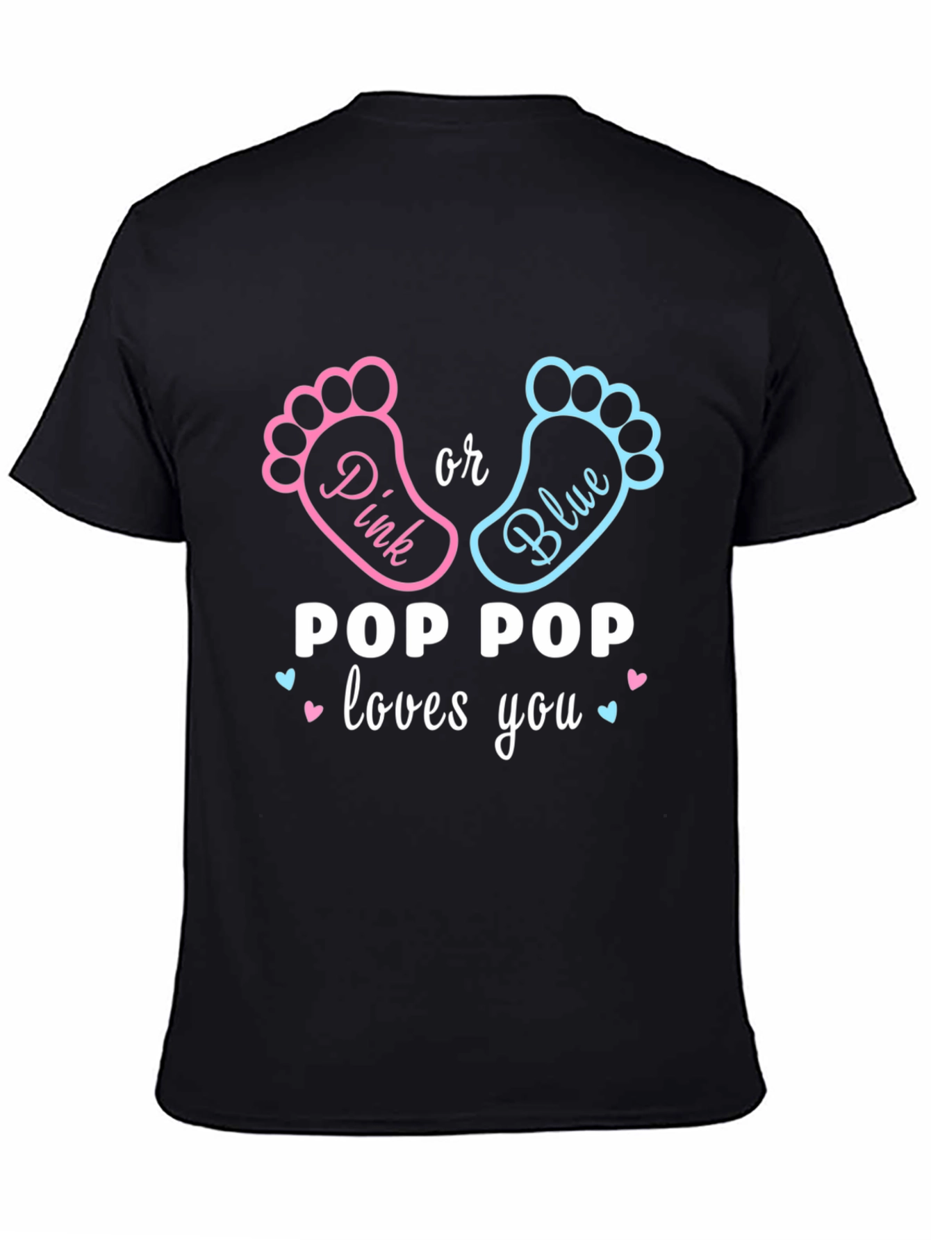 Pop Pop Loves You Gender Reveal T-Shirt