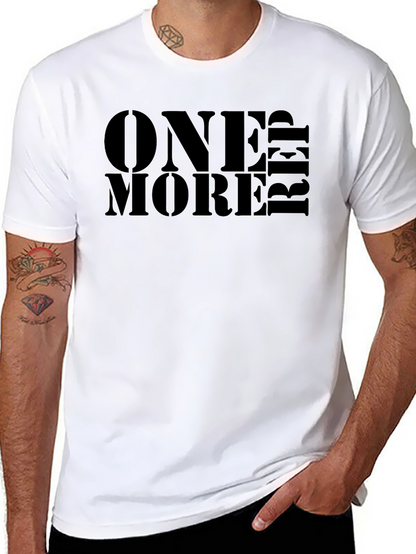 One More Rep Black Graphic Tee