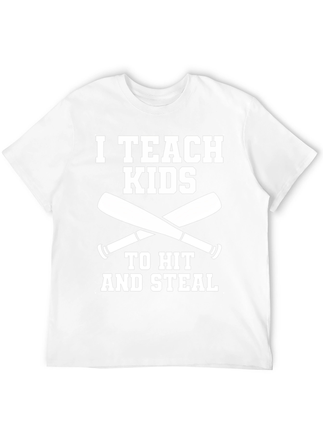 I Teach Kids to Hit & Steal Baseball T-Shirt