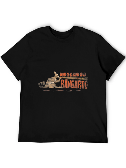Didgeridoo Kangaroo Black T-Shirt