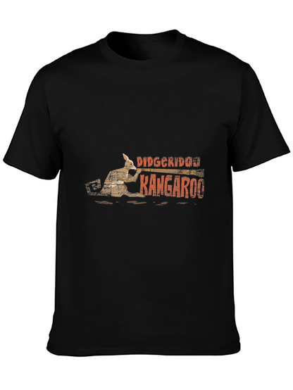 Didgeridoo Kangaroo Black T-Shirt