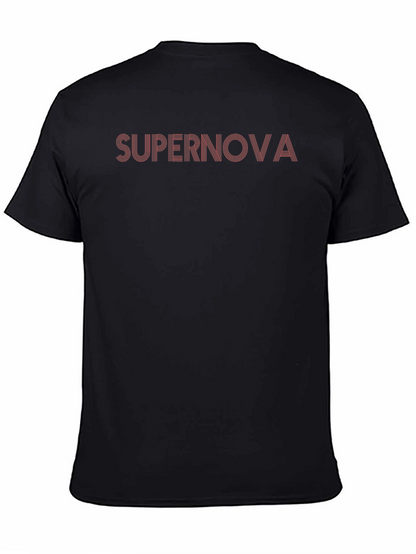 Supernova Graphic Tee - Stylish Mens Black T-Shirt