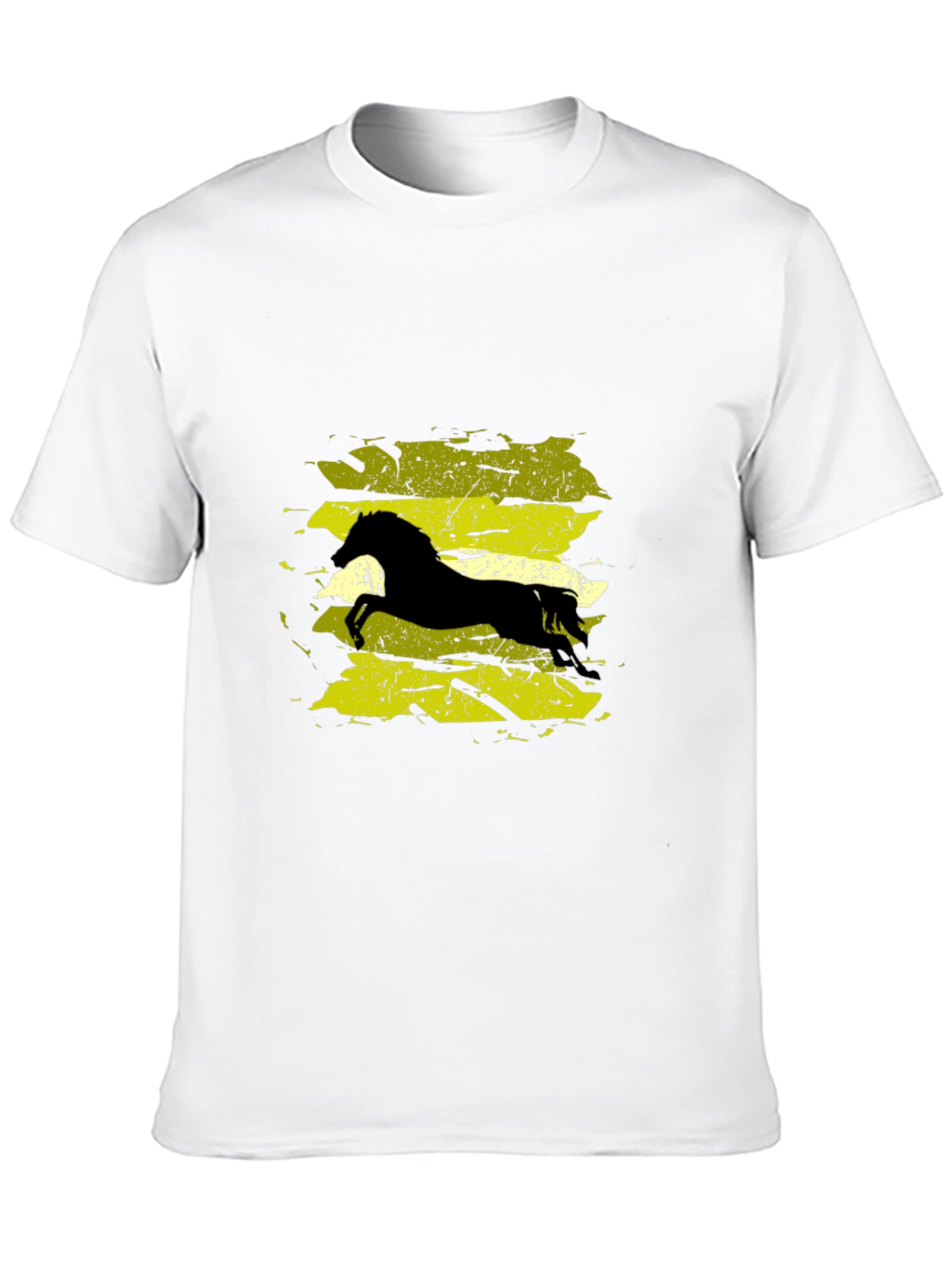 Black T-Shirt with Horse Graphic