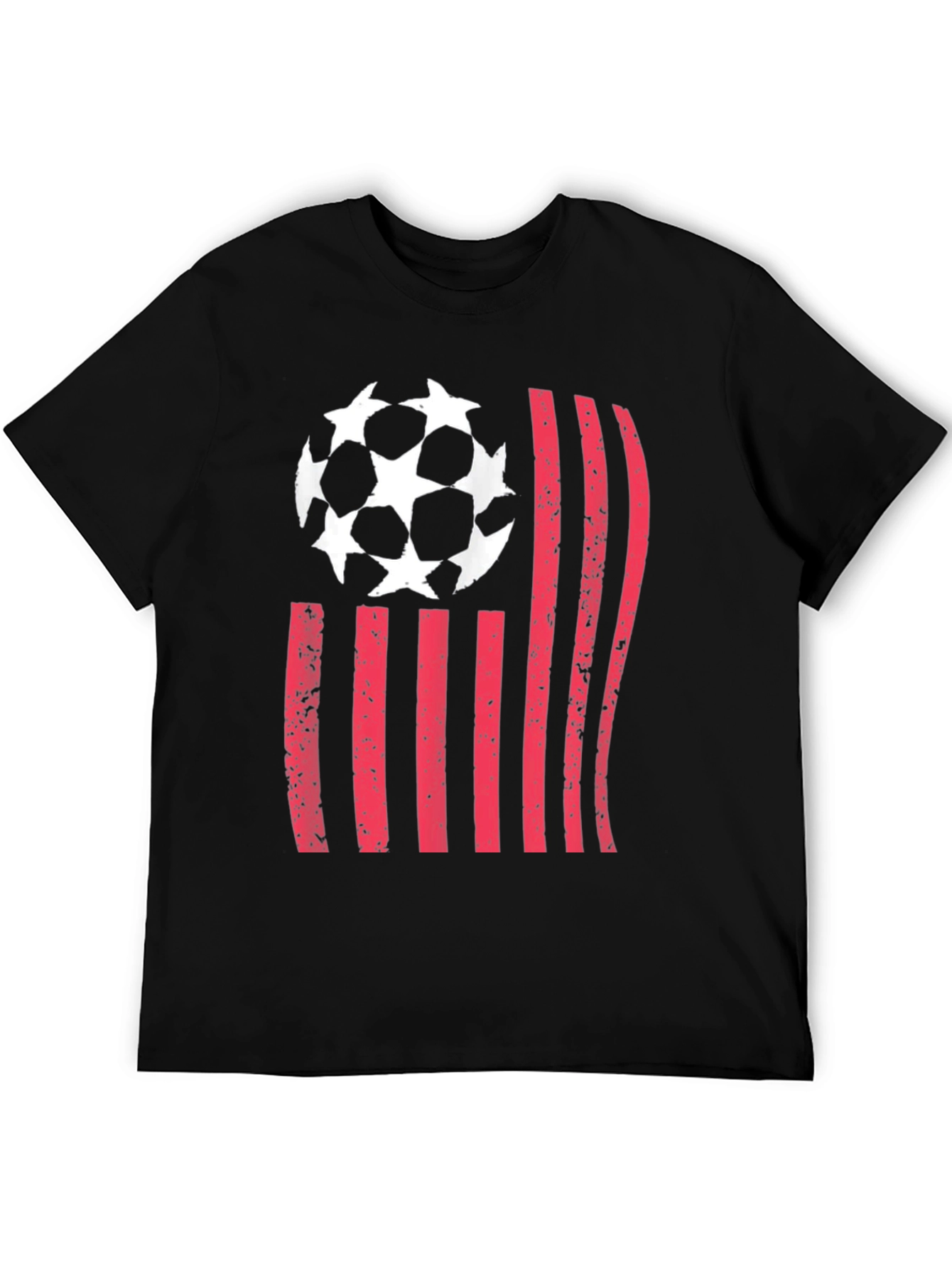 Soccer USA Flag Graphic T-Shirt