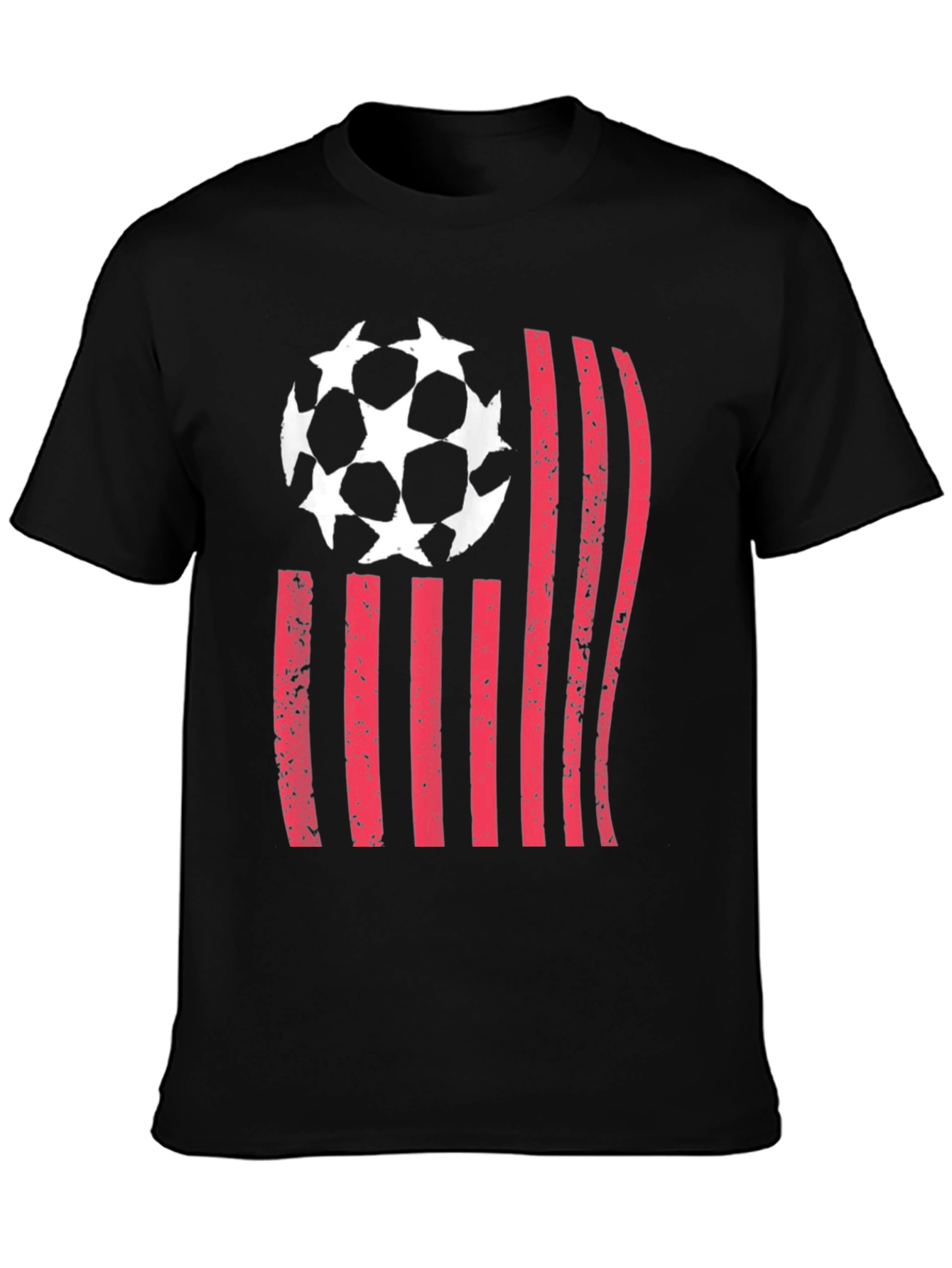 Soccer USA Flag Graphic T-Shirt