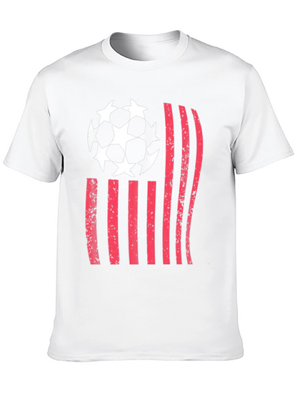 Soccer USA Flag Graphic T-Shirt