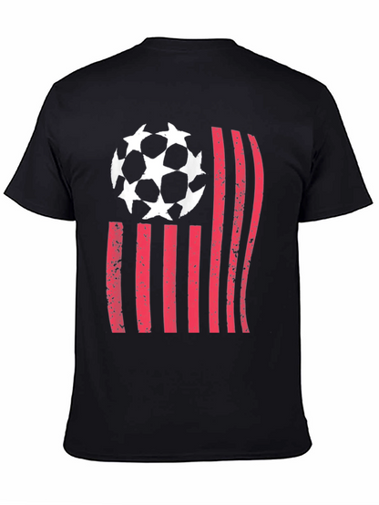 Soccer USA Flag Graphic T-Shirt