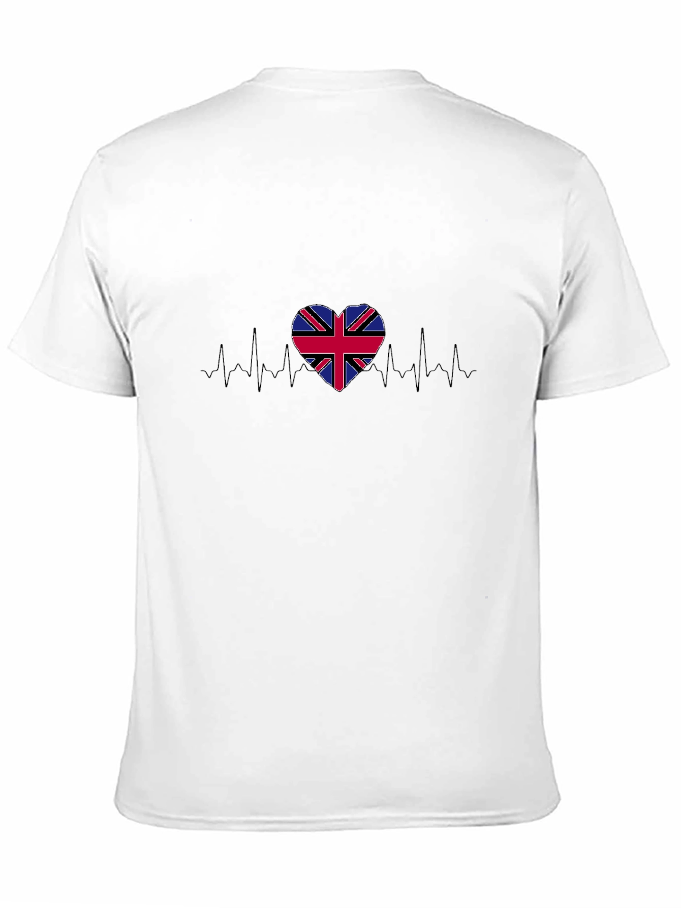 Union Jack Heartbeat Graphic T-Shirt