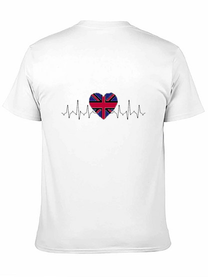 Union Jack Heartbeat Graphic T-Shirt