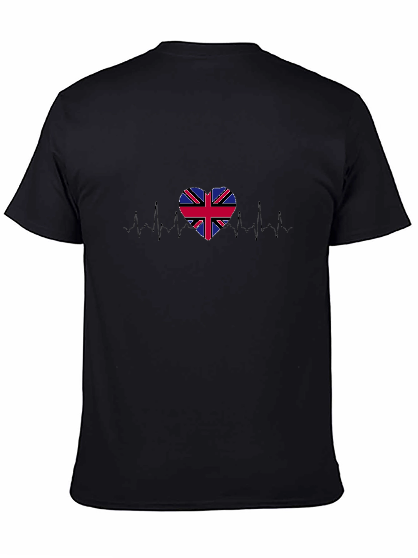Union Jack Heartbeat Graphic T-Shirt