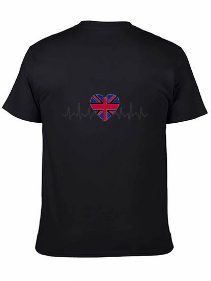 Union Jack Heartbeat Graphic T-Shirt