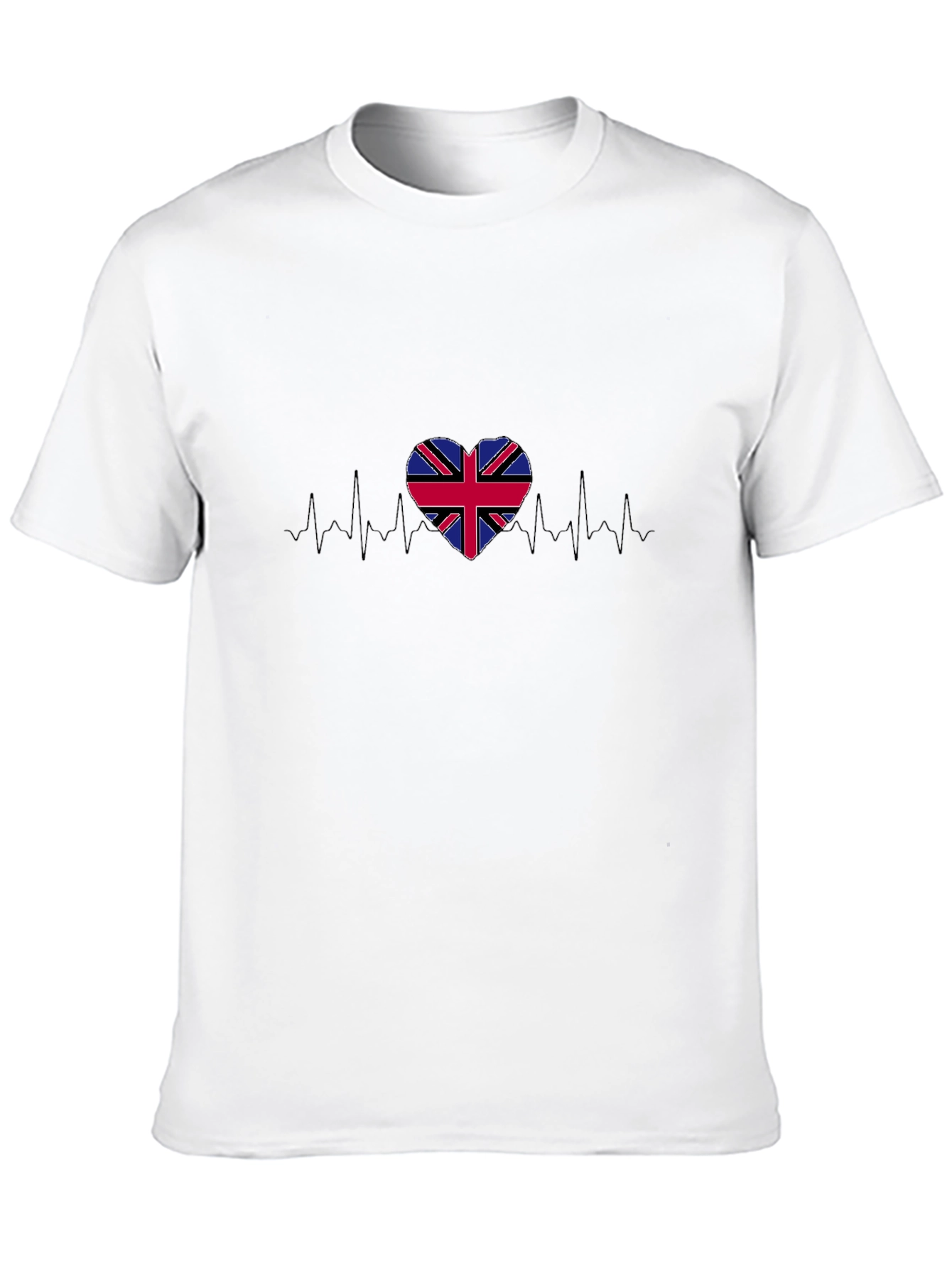 Union Jack Heartbeat Graphic T-Shirt