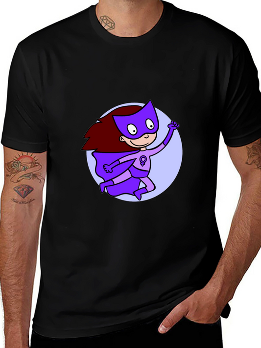 Feminist Super Hero Black T-Shirt