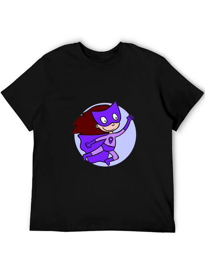 Feminist Super Hero Black T-Shirt