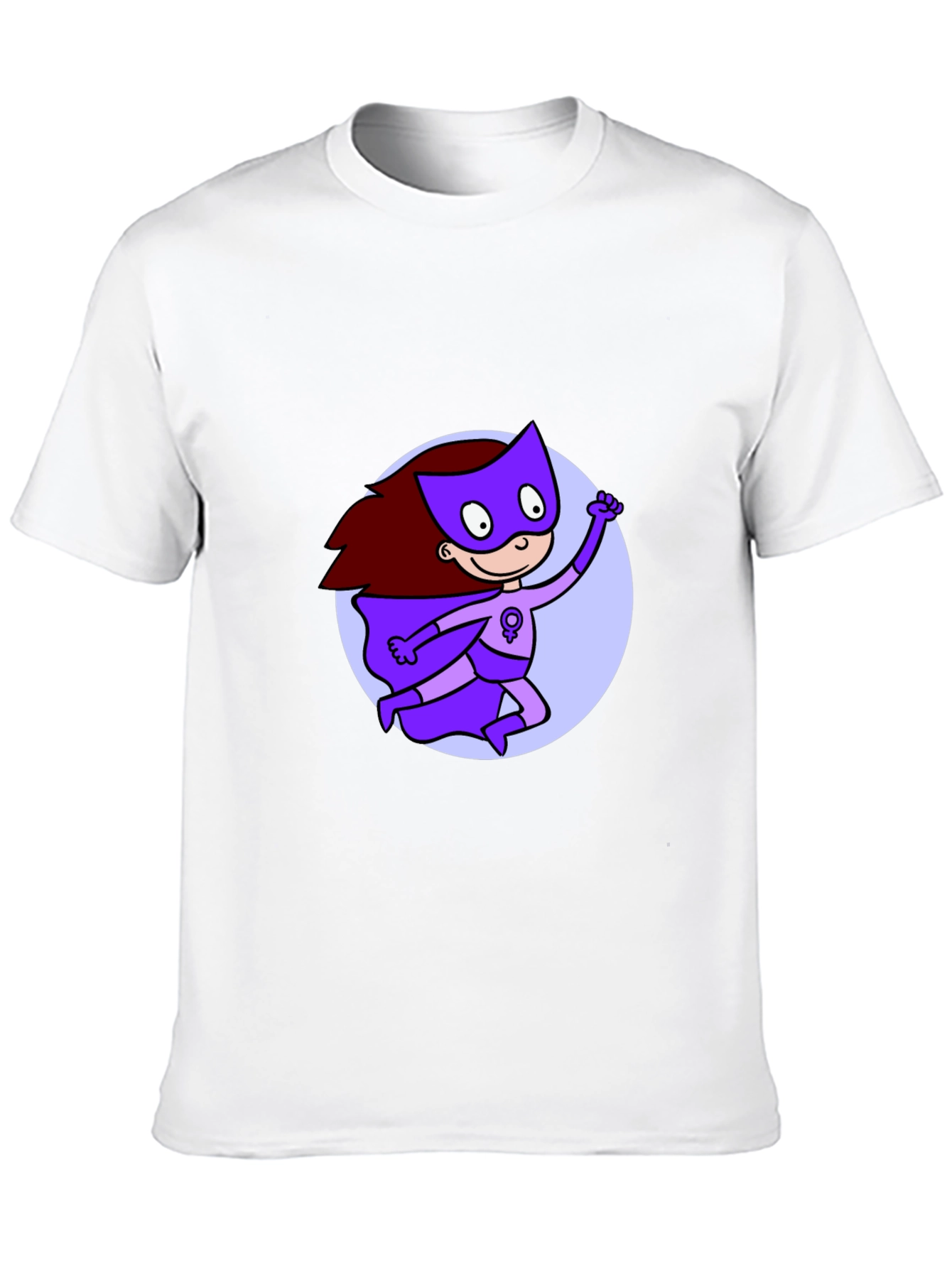 Feminist Super Hero Black T-Shirt