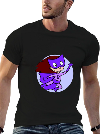 Feminist Super Hero Black T-Shirt