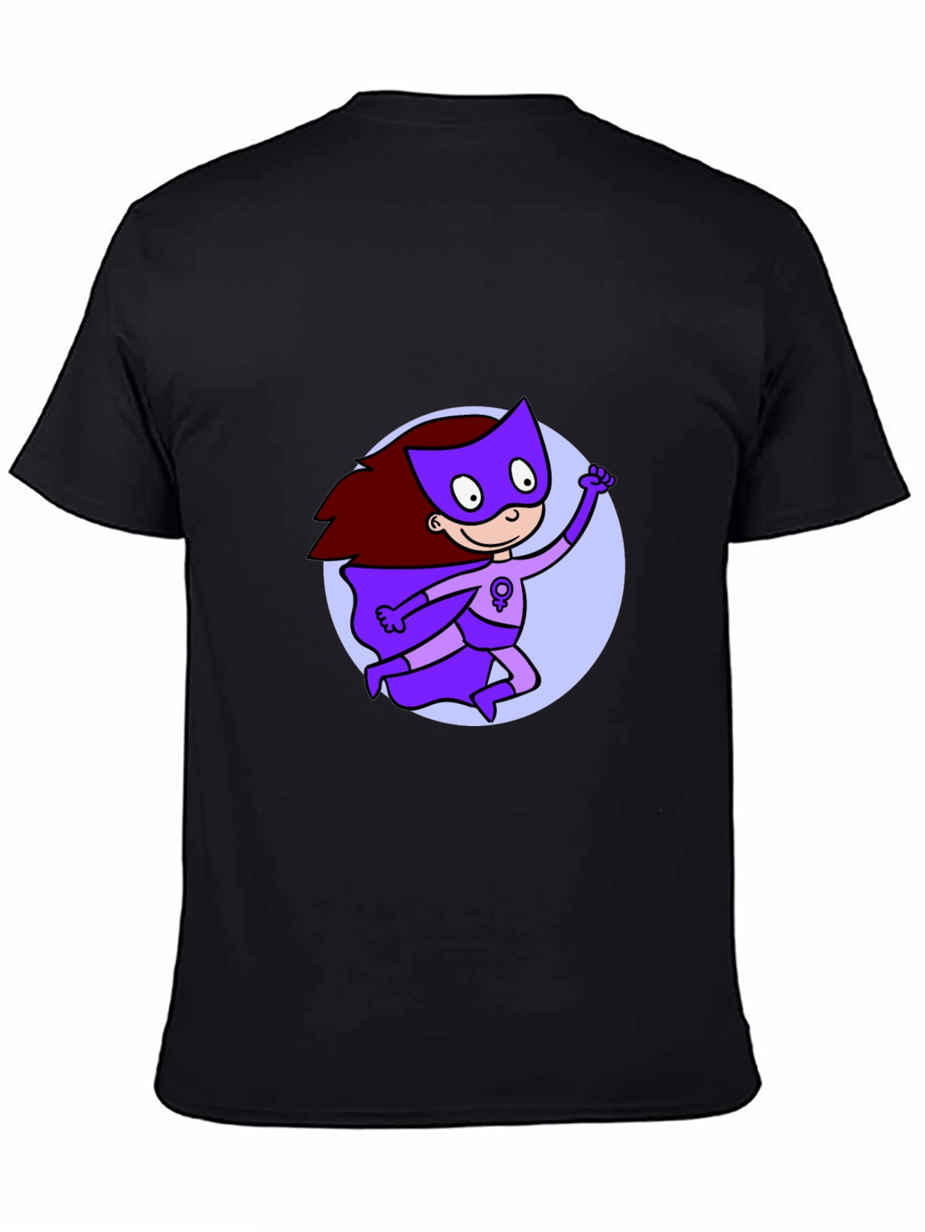 Feminist Super Hero Black T-Shirt