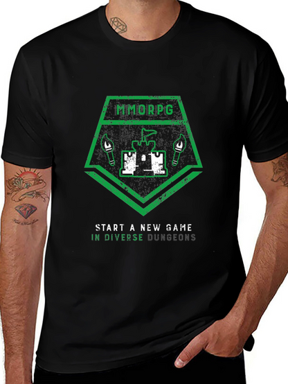 MMORPG Start a New Game Graphic T-Shirt