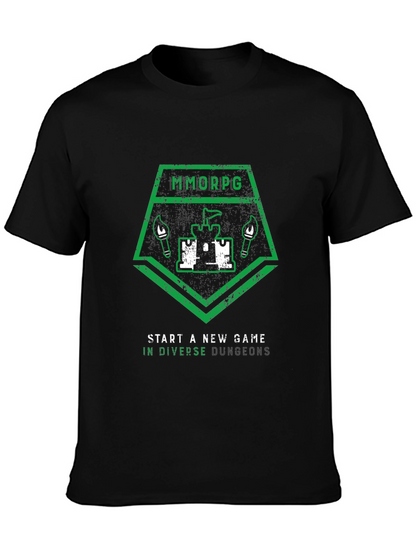 MMORPG Start a New Game Graphic T-Shirt