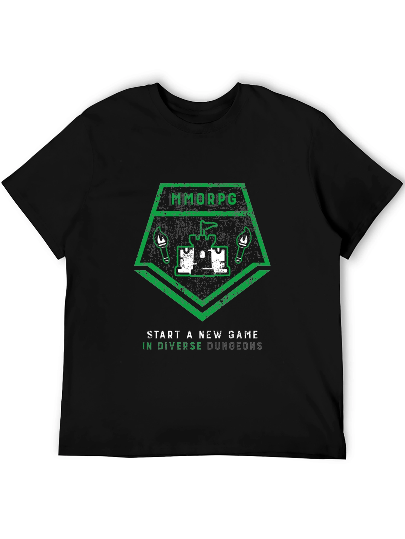 MMORPG Start a New Game Graphic T-Shirt