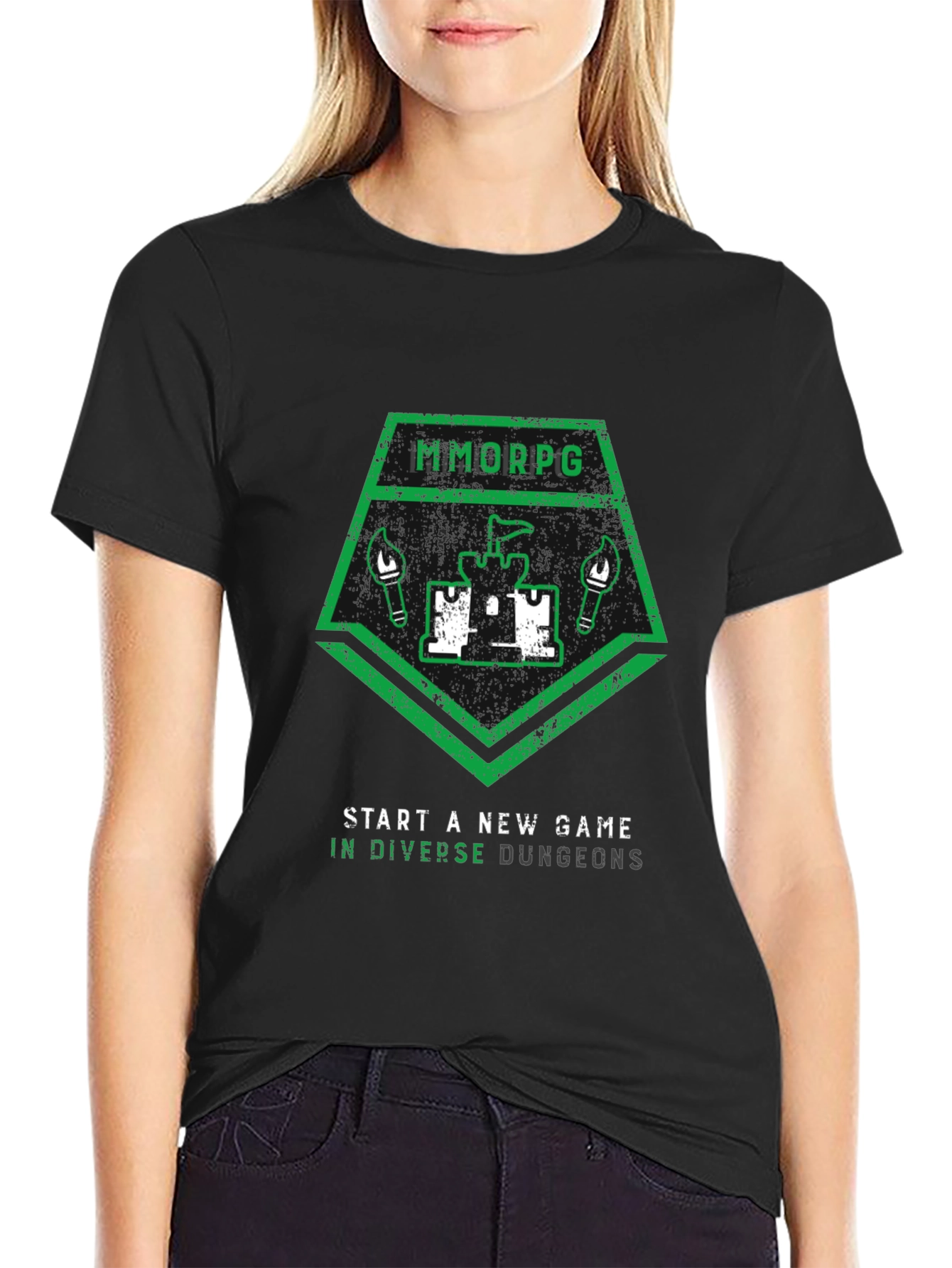 MMORPG Start a New Game Graphic T-Shirt
