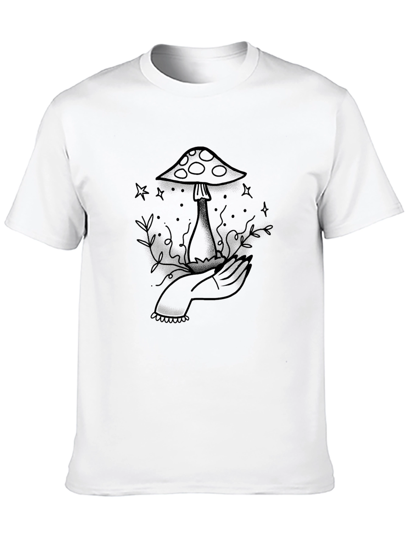 Mushroom Tattoo Graphic Tee