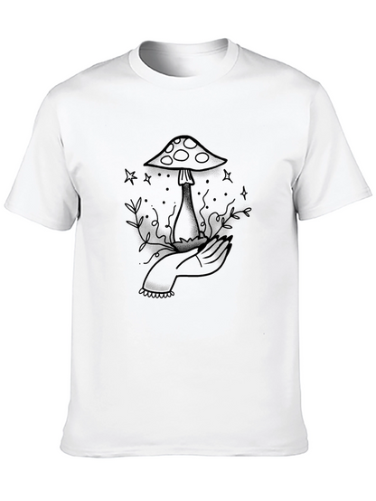 Mushroom Tattoo Graphic Tee