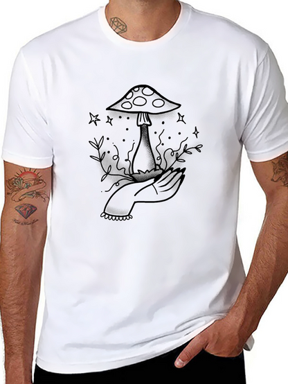 Mushroom Tattoo Graphic Tee
