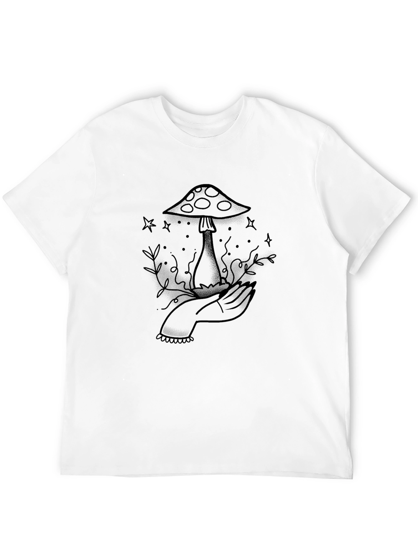 Mushroom Tattoo Graphic Tee