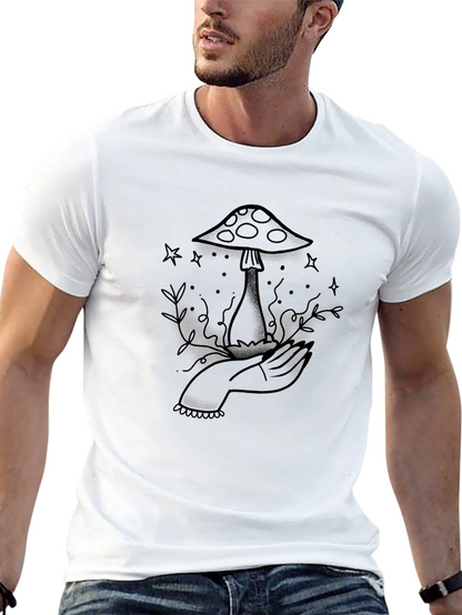 Mushroom Tattoo Graphic Tee