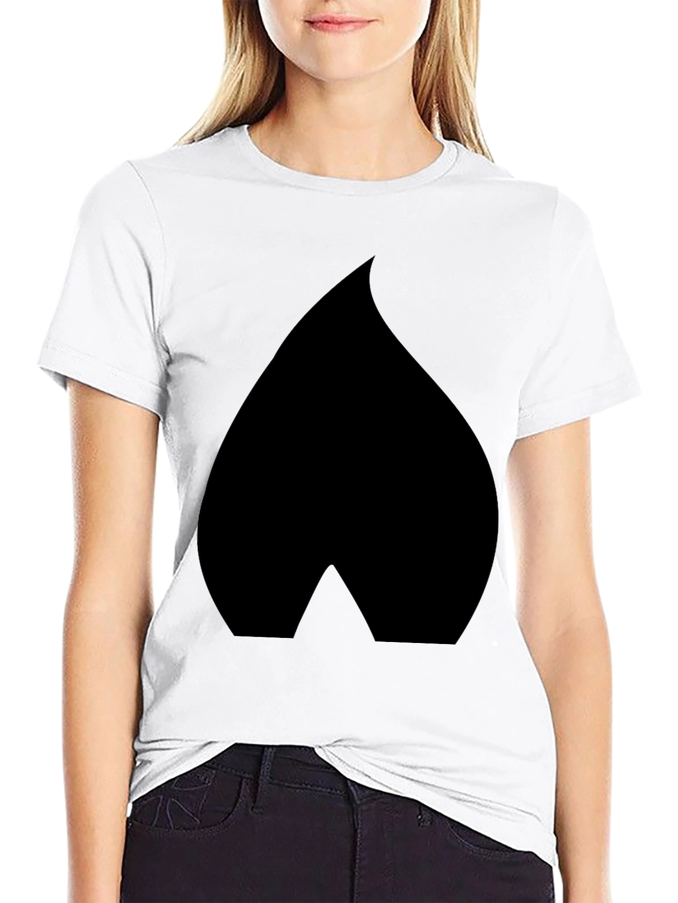Spade Graphic Black T-Shirt - Modern Casual Wear