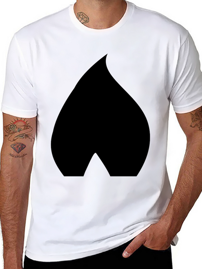 Spade Graphic Black T-Shirt - Modern Casual Wear