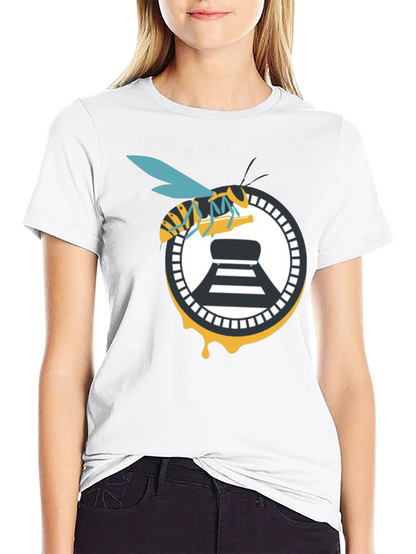 Bee and Beer Logo Black T-Shirt