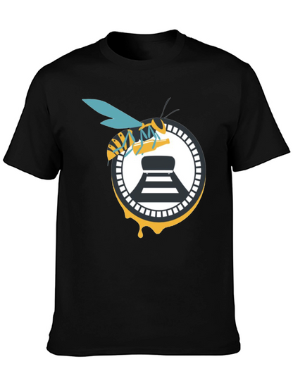 Bee and Beer Logo Black T-Shirt