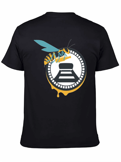 Bee and Beer Logo Black T-Shirt