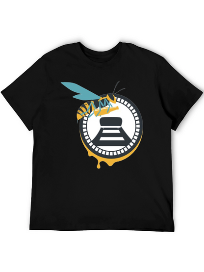 Bee and Beer Logo Black T-Shirt