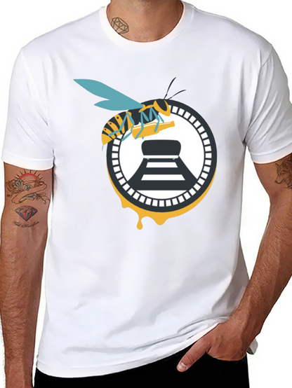 Bee and Beer Logo Black T-Shirt