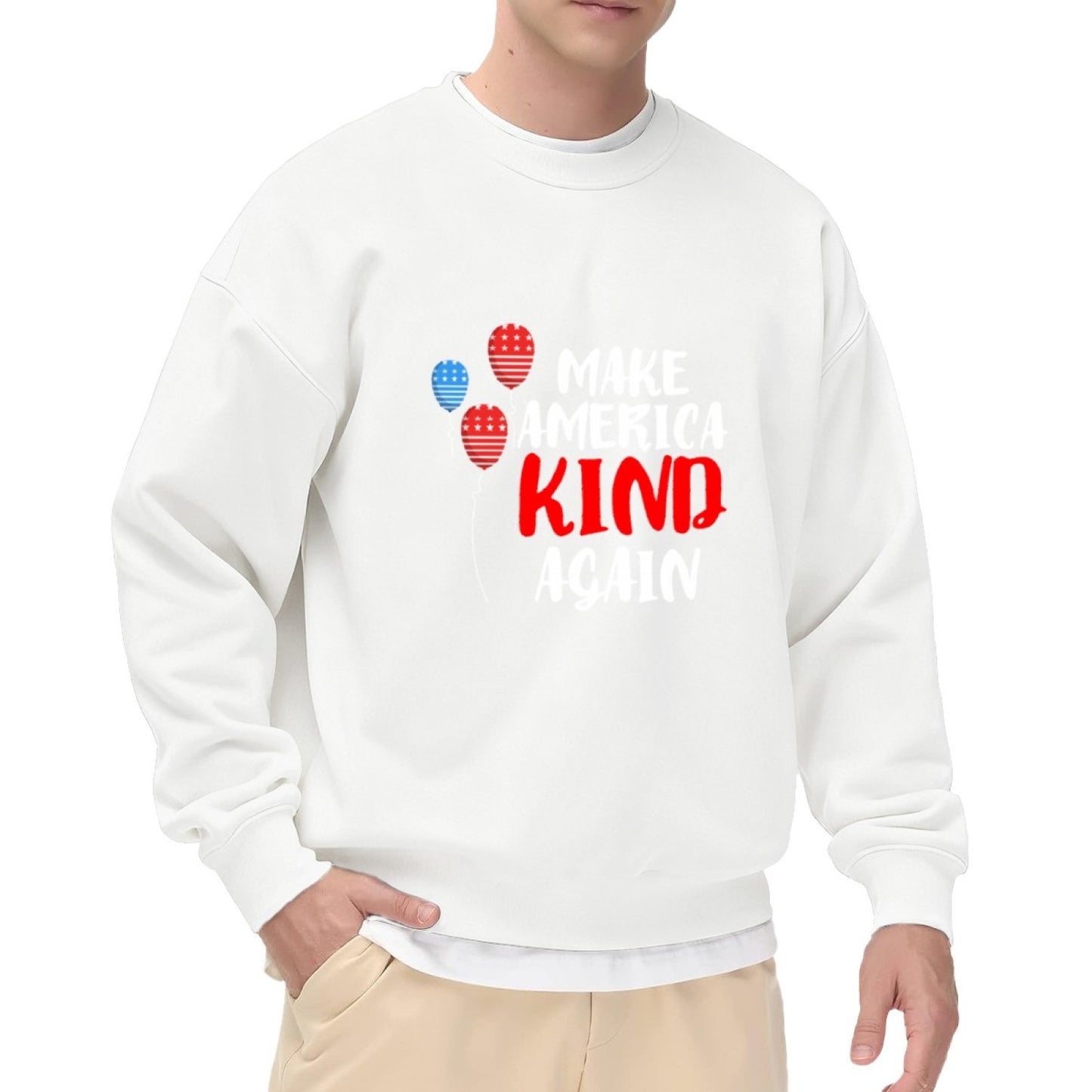 "Make America Kind Again" Gentle Patriotic Kindness Sweatshirt