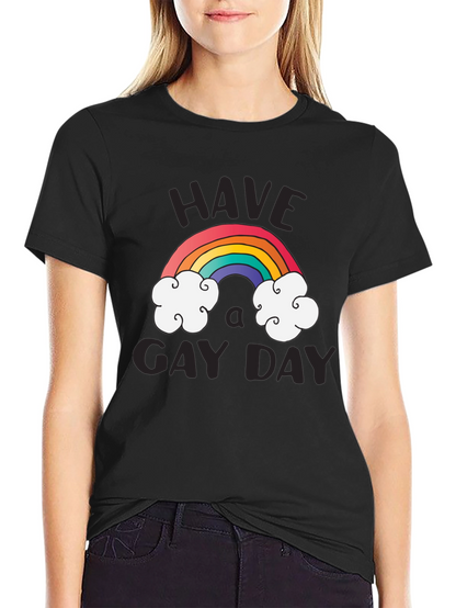 Rainbow Have A Gay Day Graphic Tee