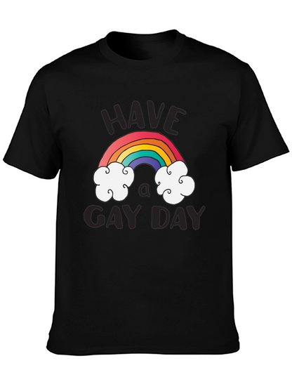 Rainbow Have A Gay Day Graphic Tee