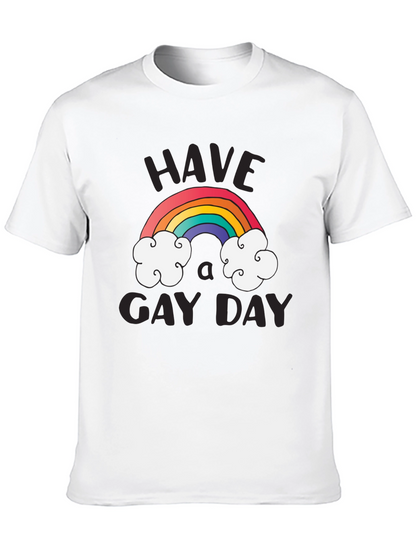Rainbow Have A Gay Day Graphic Tee