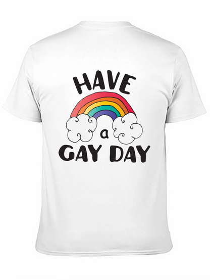 Rainbow Have A Gay Day Graphic Tee