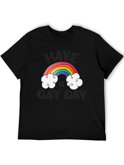 Rainbow Have A Gay Day Graphic Tee