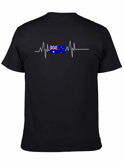 Australia Flag Heartbeat T-Shirt