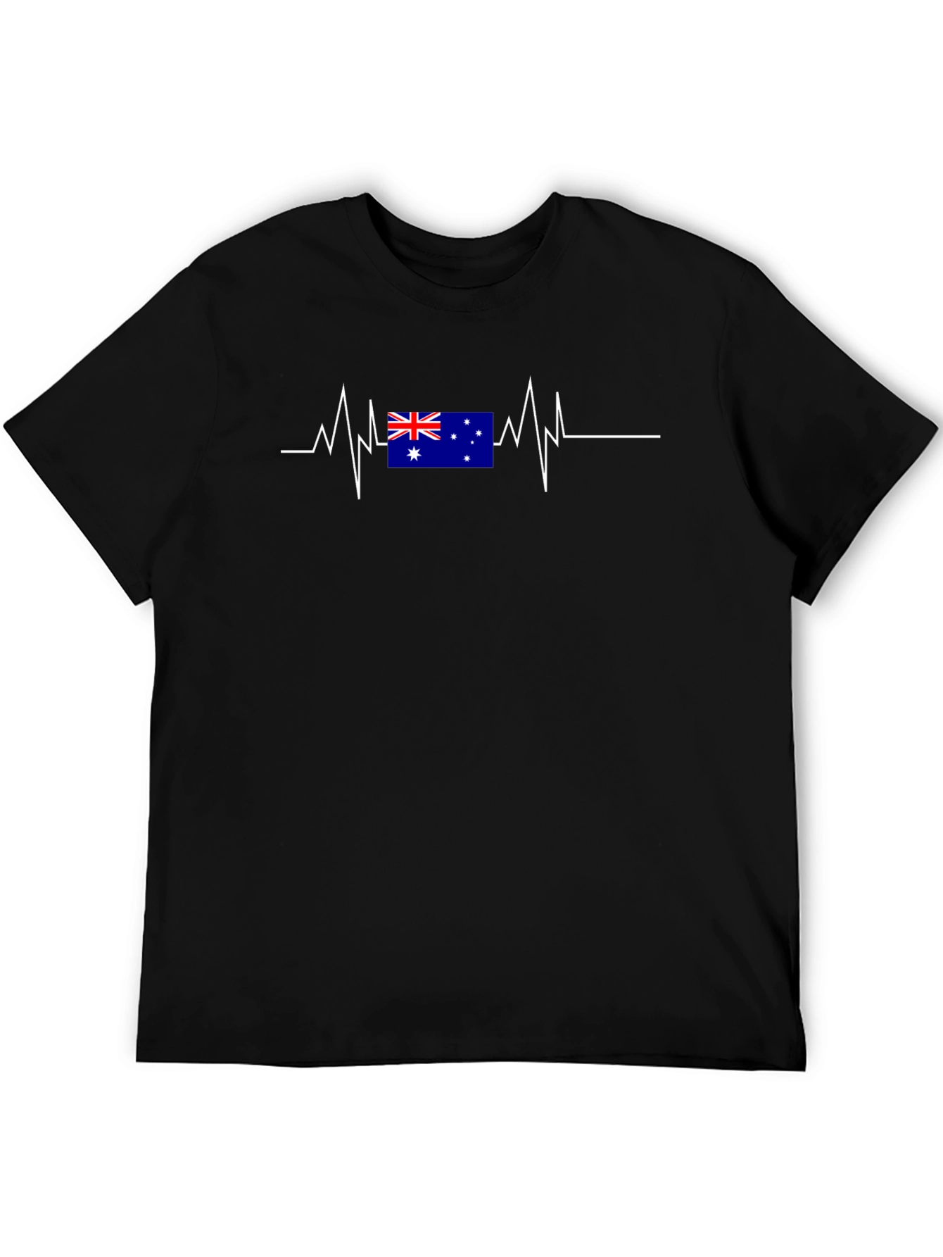 Australia Flag Heartbeat T-Shirt