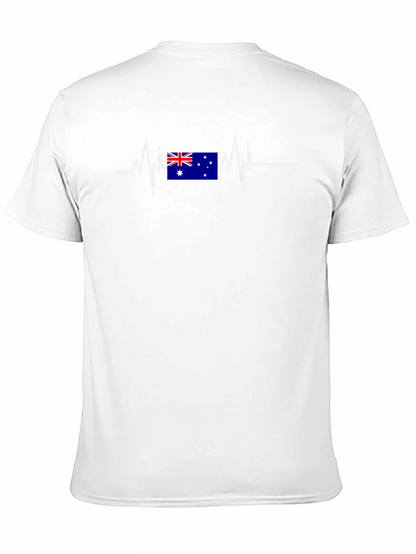 Australia Flag Heartbeat T-Shirt