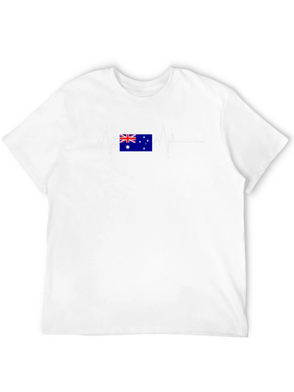 Australia Flag Heartbeat T-Shirt